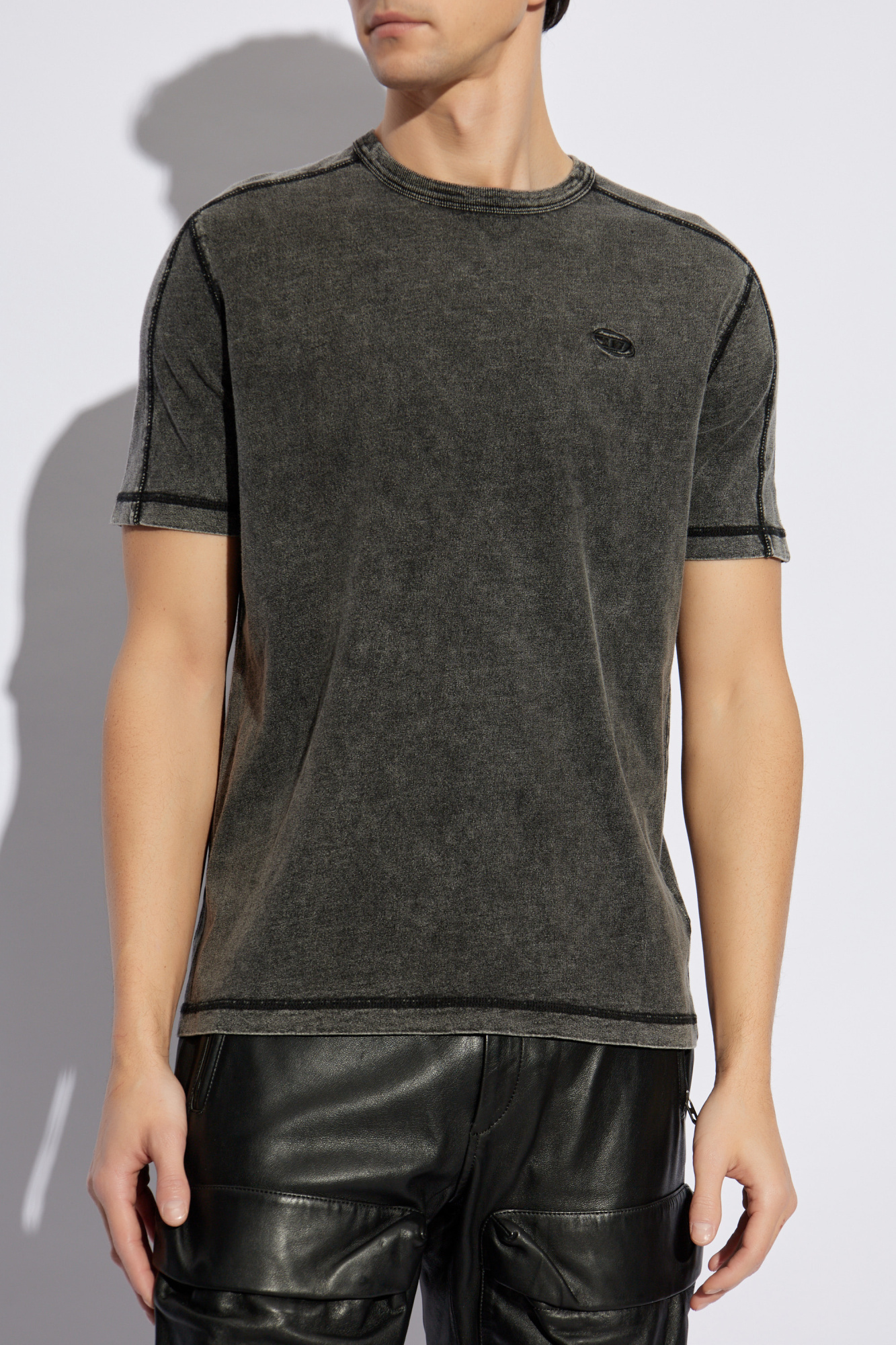 【EESSAY】SERAPHIC T SHIRT - DEEP KHAKI + GRAY jerzees-29mp-oxf-f_01.jpg?